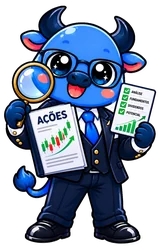 Mascote touro do Investidor Invest