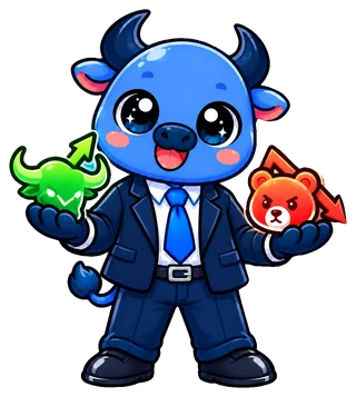 Mascote touro do Investidor Invest: Índices da bolsa hoje
