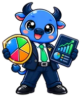 Mascote touro do Investidor Invest