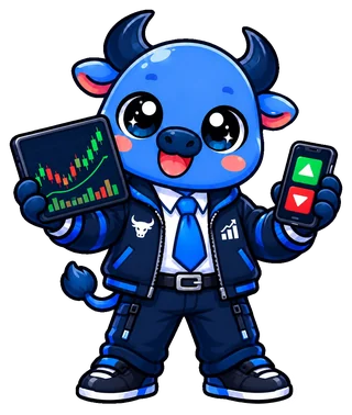 Mascote touro do Investidor Invest: Nasdaq hoje