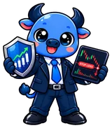 Mascote touro do Investidor Invest