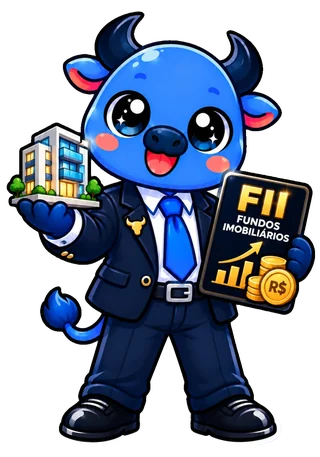 Mascote touro do Investidor Invest