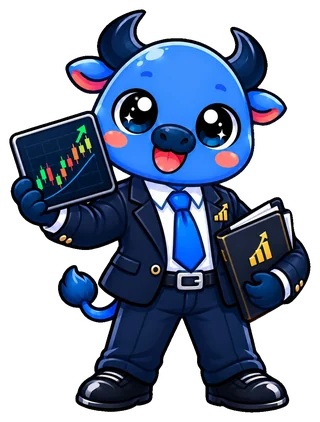 Mascote touro do Investidor Invest
