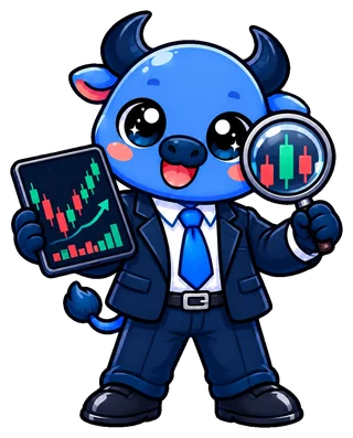 Mascote touro do Investidor Invest
