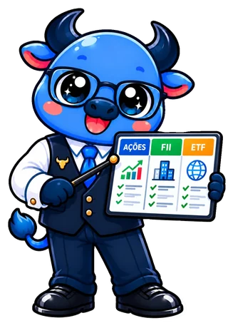 Mascote touro do Investidor Invest: Harami: o candle que cabe dentro do anterior