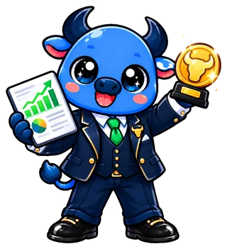 Mascote touro do Investidor Invest